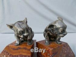 Bonzo Dog Art Deco Bronze Sculpture Cormier Guillemard Rc. Ireland Figurine