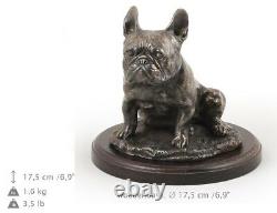 Bouledogue Français Séance, Statue De Chien, Limited Edition Art Dog En