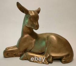 Bronze Animal Sculpture Art Deco Goat Kid 1930
