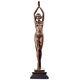 Bronze Art Deco Antique Signed Dancer Sculpture