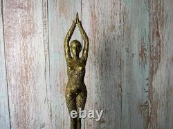 Bronze Art Deco Dancer Sculpture Polished Starfish after Demetre Chiparus