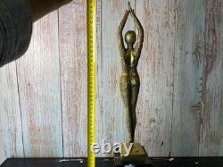 Bronze Art Deco Dancer Sculpture Polished Starfish after Demetre Chiparus