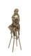 Bronze Art Deco Nouveau Woman Bar Stool Sculpture Statue Dsbj-12 Modern