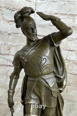 Bronze Art Deco Roman Gladiator Sculpture Figurine Statue For Sale