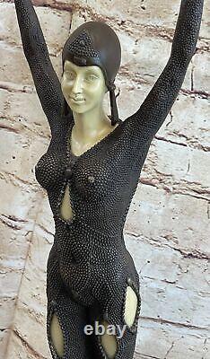 Bronze Art Deco Sea Dancer Genuine Bronze Sculpture. Art, Gift, Ornament