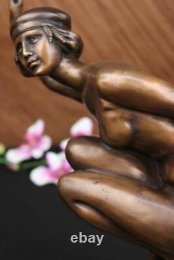 Bronze Art Deco Statue Sculpture Figure Ornament Signed A. Gory Figure