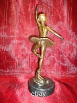 Bronze Art Deco Style Art Nouveau Classic Dancer Sculpture Statue