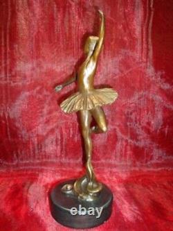 Bronze Art Deco Style Art Nouveau Classic Dancer Sculpture Statue