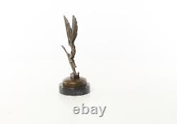 Bronze Art Deco Style Sculpture of a Stork Car Mascot After René Lalique