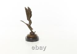 Bronze Art Deco Style Sculpture of a Stork Car Mascot After René Lalique