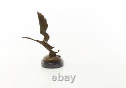 Bronze Art Deco Style Sculpture of a Stork Car Mascot After René Lalique