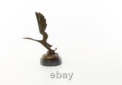 Bronze Art Deco Style Sculpture of a Stork Car Mascot After René Lalique