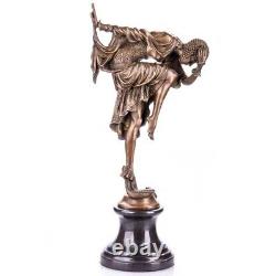 Bronze Art Deco sculpture of Ankara Dancer inspired by DHChiparus