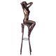 Bronze Art Deco Sculpture Of Nude Woman On Stool After Demetre Chiparus