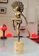 Bronze Art Deco Sculpture Signed H. Molins Dancer With Fan Circa 1920