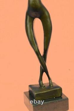 Bronze Art Sculpture Original Modern Abstract Decor Woman Chair Statue Figurine