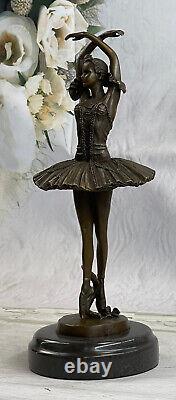 Bronze Artisanal Art Sculpture Prima Ballerina Ballet Dancer Metal Statue