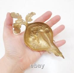 Bronze Ashtray Sculpture from Vienna signed Bergmann GESCHÜTZT Art Nouveau Venus