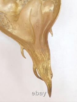 Bronze Ashtray Sculpture from Vienna signed Bergmann GESCHÜTZT Art Nouveau Venus