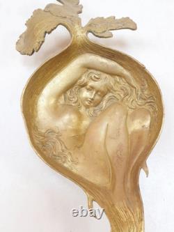 Bronze Ashtray Sculpture from Vienna signed Bergmann GESCHÜTZT Art Nouveau Venus
