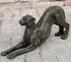 Bronze Cheetah Jaguar Puma Art Deco Sculpture Statue Figurine