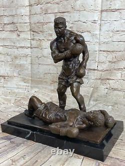 Bronze Collector SPORTS Edition Art Sculpture Casting Boxer Boxing Trophy