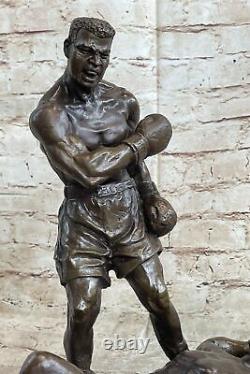Bronze Collector SPORTS Edition Art Sculpture Casting Boxer Boxing Trophy