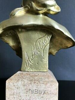 Bronze Golden Anton Nelson 1849/1910 Art Nouveau