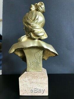 Bronze Golden Anton Nelson 1849/1910 Art Nouveau
