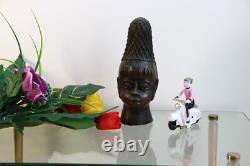 Bronze Head Sculpture African Art Nigeria