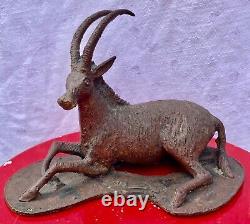 Bronze Lost Wax Antelope Sculpture 1920/30 African Art Dogon Burkina