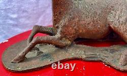 Bronze Lost Wax Antelope Sculpture 1920/30 African Art Dogon Burkina