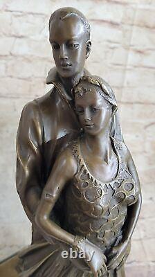 Bronze Marble Statue Romance Lovers Angel Sculpture Art Designer Sculpture Large