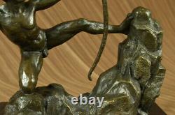 Bronze Metal Art Deco Classic Sculpture Male Archer Nud Arrow Statue X Deal