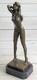 Bronze Nude Woman Erotic Sculpture Statue Figure Signed Art Nouveau