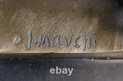 Bronze Nude Woman Erotic Sculpture Statue Figure Signed Art Nouveau