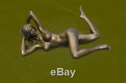 Bronze Nude Women Sculpture Erotic Abstract Art Sexual Lady Nude Statue Figure