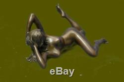 Bronze Nude Women Sculpture Erotic Abstract Art Sexual Lady Nude Statue Figure
