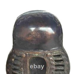 Bronze Owl Sculpture African Art Lost Wax West Africa