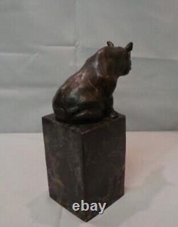 Bronze Rhinoceros Statue Sculpture in Animalier Style Art Deco and Art Nouveau Style