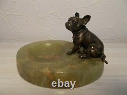 Bronze Sculpture 1920 Art Deco Signed Dog Ballogue French Empty Pocket