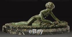 Bronze Sculpture 1930 Art Deco Signed Georges Coste