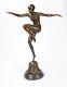 Bronze Sculpture: A Dancer With Brio Art Deco Bronze Sculpture