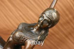 Bronze Sculpture After Chiparus Court Dancer Art Signed Decor Figure Artwork