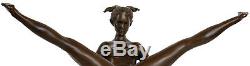 Bronze Sculpture Ancient Erotic Art Style 32cm Statue