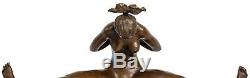 Bronze Sculpture Ancient Erotic Art Style 32cm Statue
