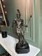 Bronze Sculpture Ancient Warrior Signed Noée H. 39 Cm