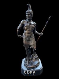 Bronze Sculpture Ancient Warrior signed Noée H. 39 cm