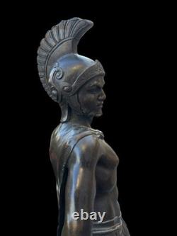 Bronze Sculpture Ancient Warrior signed Noée H. 39 cm
