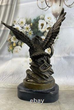 Bronze Sculpture Art Deco Fountain Faun Owl Vs Snake Sale